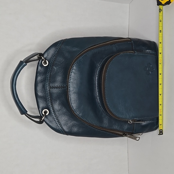 Patricia Nash Leather Backpack, Style P29833, Color Caribbean Blue - Picture 2 of 16